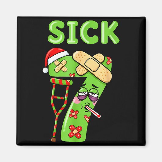 Sick Seven Meme 67 Six Seven Santa Hat Christmas P Magneet (Voorkant)