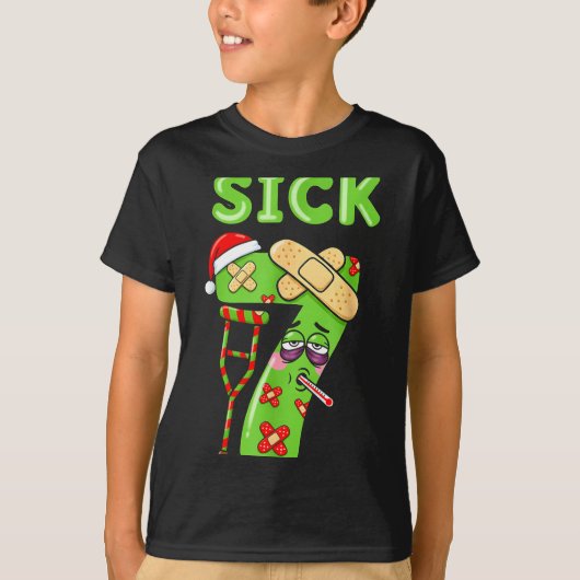 Sick Seven Meme 67 Six Seven Santa Hat Christmas P T-shirt (Voorkant)