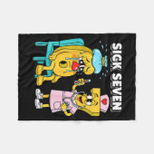 Sick Seven Meme Six Seven Sick 7 Funny Nurse Women Fleece Deken (Voorkant (Horizontaal))