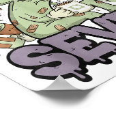 Sick Seven Meme Tee 67 Six Seven Funny Wordplay Ha Poster (Hoek)