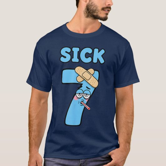 Sick Seven Meme Tee 67 Six Seven Funny Wordplay T-shirt (Voorkant)