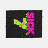 Sick Seven Meme Tee Six Seven Fun Wordplay Drip  Fleece Deken (Voorkant (Horizontaal))