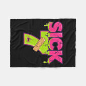 Sick Seven Meme Tee Six Seven Fun Wordplay Drip  Fleece Deken (Voorkant (Horizontaal))