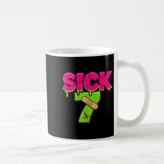 Sick Seven Meme Tee Six Seven Fun Wordplay Drip  Koffiemok (Rechts)