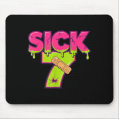 Sick Seven Meme Tee Six Seven Fun Wordplay Drip  Muismat (Voorkant)