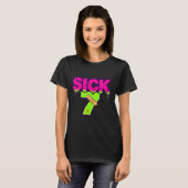 Sick Seven Meme Tee Six Seven Fun Wordplay Drip  T-shirt (Voorkant volledig)