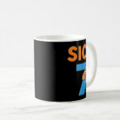 Sick Seven Meme Tee Six Seven Fun Wordplay  Koffiemok (Voorkant rechts)