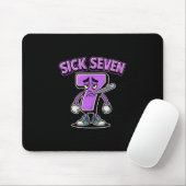 Sick Seven Meme Tee Six Seven Fun Wordplay Sick 7  Muismat (Met muis)