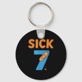 Sick Seven Meme Tee Six Seven Fun Wordplay  Sleutelhanger (Voorkant)