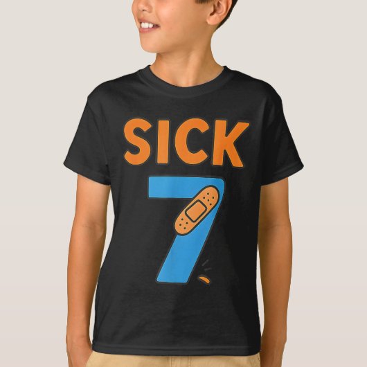 Sick Seven Meme Tee Six Seven Fun Wordplay  T-shirt (Voorkant)