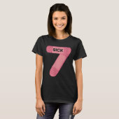 Sick Seven Meme Tee Six Seven Funny Wordplay T-shirt (Voorkant volledig)