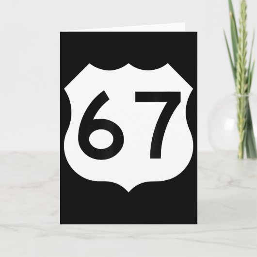 Sick Seven Meme Tee Six Seven  Kaart (Voorkant)