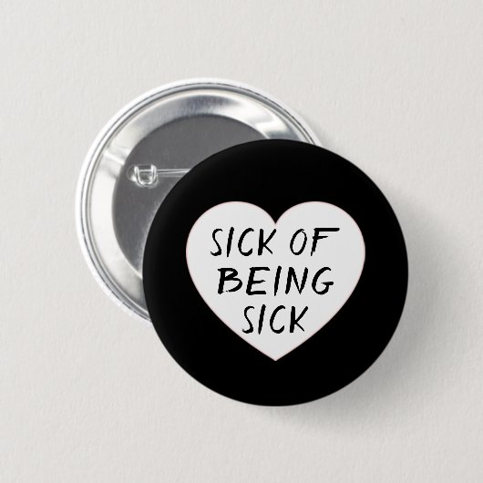 SICK VAN SICK RONDE BUTTON 5,7 CM (Voorkant /achterkant)