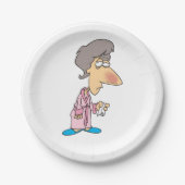 Sick Woman Papieren Bordje (Voorkant)