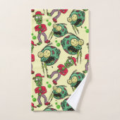 Sick Zombie Pattern Bad Handdoek (Handdoek)