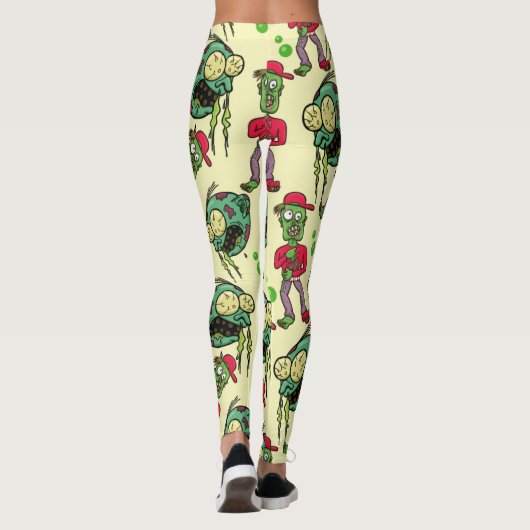 Sick Zombie Pattern Leggings (Achterkant)