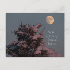 Sicken guldpeng! Grantrollet och månen CC0831 Briefkaart