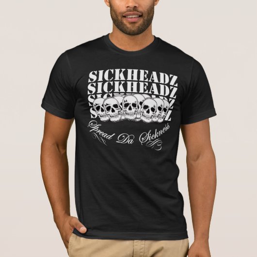 Sickheadz Dark Apparel Skull T T-shirt (Voorkant)
