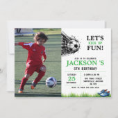 Sickin' It in Gear | Voetbal 5e verjaardag Kaart (Voorkant)