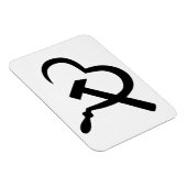 Sickle And Hammer, Heart, Love, Communism Magneet (Rechterzijde)
