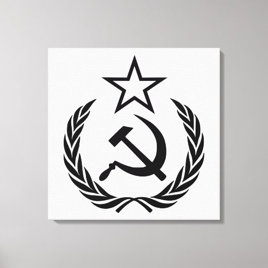 Sickle And Hammer, USSR, CCCP, Communism Canvas Afdruk (Voorkant)