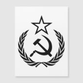Sickle And Hammer, USSR, CCCP, Communism Magnetische Uitnodiging (Voorkant)