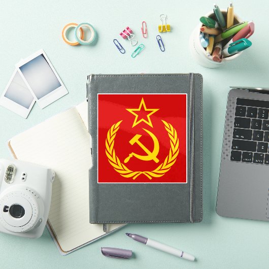 Sickle And Hammer, USSR, CCCP, Communism Sticker (iPad Cover)