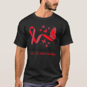 Sickle Cell Anemia Awareness Butterfly Support Red T-shirt (Voorkant)