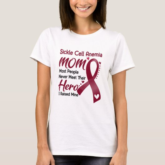 Sickle Cell Anemia Awareness Month Ribbon Gifts T-shirt (Voorkant)