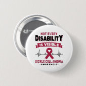 Sickle Cell Anemia Awareness Ribbon Support Giften Ronde Button 5,7 Cm (Voorkant /achterkant)