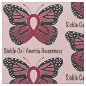 Sickle Cell Anemia Butterfly of Hope Stof (Close Up)