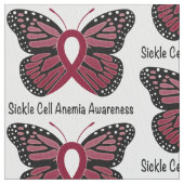 Sickle Cell Anemia Butterfly of Hope Stof (Close Up)