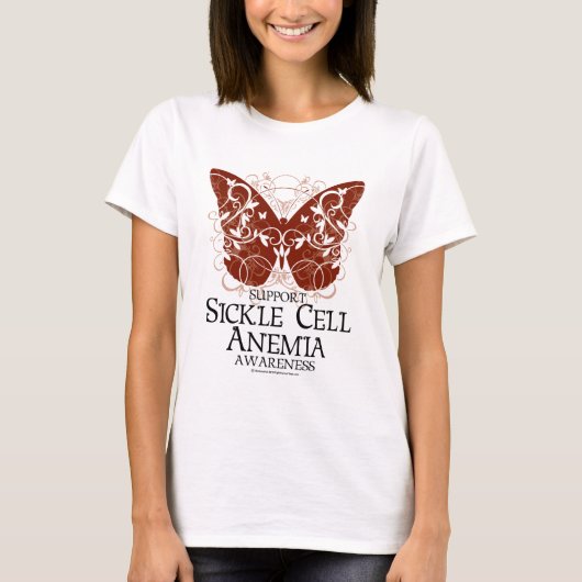 Sickle Cell Anemia Butterfly T-shirt (Voorkant)