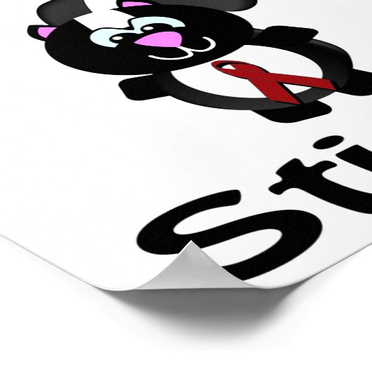 Sickle Cell Anemia Stinks Skunk Awareness Design Poster (Hoek)