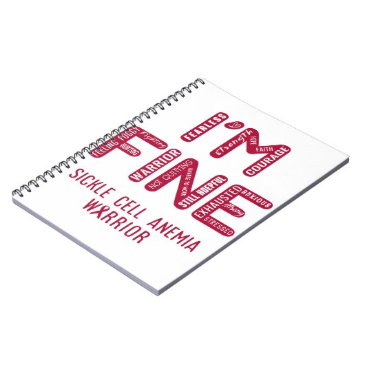 Sickle Cell Anemia Warrior - IK BEN FINE Notitieboek (Linkerzijde)