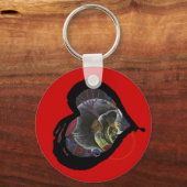 Sickle Cell Awareness Heart - Behoefte niet Suffer Sleutelhanger (Voorkant)