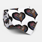 Sickle Cell Awareness Heart Tile - Hope Necktie Stropdas (Opgerold)