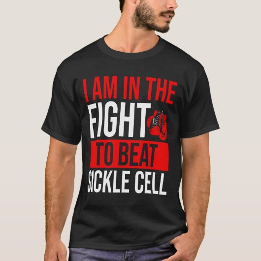 Sickle Cell Awareness Ribbon Beat Disease Warrior T-shirt (Voorkant)