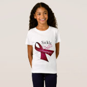 Sickle Cell Awareness Ribbon T-shirt (Voorkant volledig)
