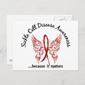 Sickle Cell Disease Butterfly 6.1 Briefkaart (Voorkant / Achterkant)