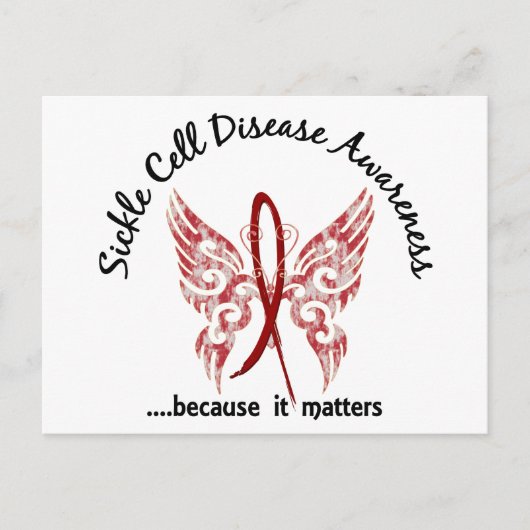 Sickle Cell Disease Butterfly 6.1 Briefkaart (Voorkant)