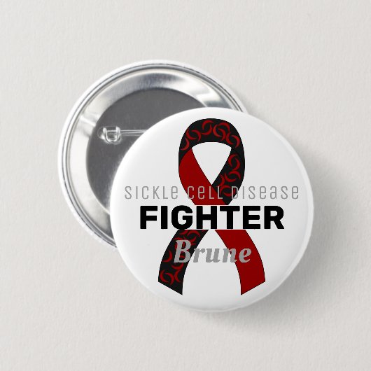 Sickle Cell Disease Lint Witte Button (Voorkant /achterkant)
