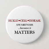 Sickle Cell Disease Ronde Button 7,6 Cm (Voorkant)