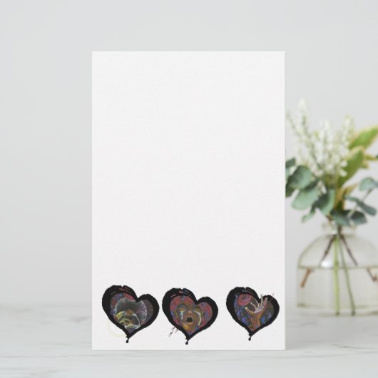 Sickle Cell Heart Briefpapier (Staand voorkant)