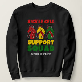 SICKLE CELL SUPPORT SQUAD Aangepaste naam Trui