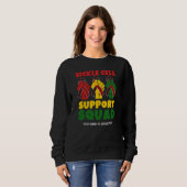 SICKLE CELL SUPPORT SQUAD Aangepaste naam Trui (Voorkant volledig)
