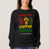 SICKLE CELL SUPPORT SQUAD Aangepaste naam Trui (Voorkant)