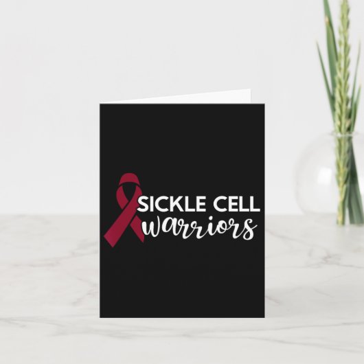 Sickle Cell Warrior - Bewustmakingsmaand Bourgogne Kaart (Voorkant)