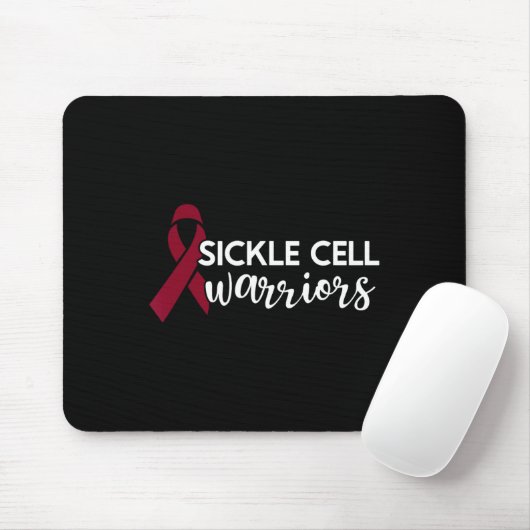 Sickle Cell Warrior - Bewustmakingsmaand Bourgogne Muismat (Met muis)