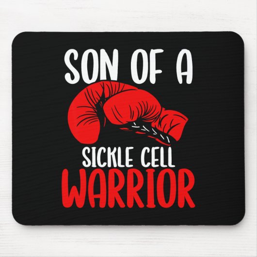 Sickle Cell Warrior Bewustzijnsbeweging RIBB Muismat (Voorkant)